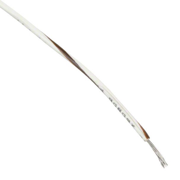 Alpha Wire 3055 WN001 Hookup Strnd 18Awg Wht/Brn 1000' | American Cable Assemblies